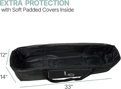 Miniatura 7 de LimoStudio AGG1695 - Marco rígido de 30 x 10 x 13 pulgadas (largo x ancho x alto), bolsa de transporte grande para equipo de fotos, correa para el