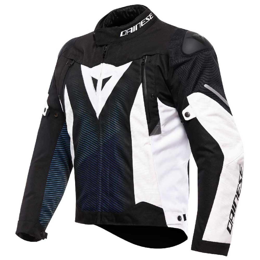 DAINESE Super Sprint D-Dry Giacca da Moto Impermeabile, Nero/Blu/Bianco, 50