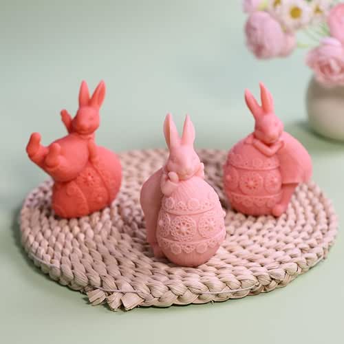 Easter Bunny Candle Molds Silicone Mold for Candle Making Sytle