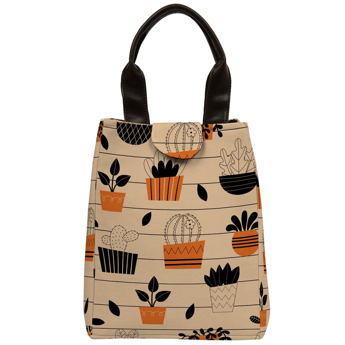 Crazyify Multi Color Canvas Printed Lunch Bag with Pu Handle/Tiffin Bag/Lunch Bag for Men/Lunch Bag for Office/Women Stylish-Lunch Bag for Picnic, School & Work Lunch Bag (B0BWV8KLNF) Amazon Price History, Amazon Price Tracker