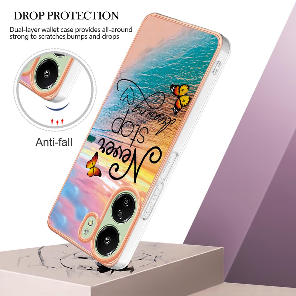 SEAHAI Hülle Für Xiaomi Redmi Note 13 Pro 5G / Poco X6 5G, Buntes Muster, TPU Silikon, Stoßfest
