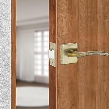 Link Aurum Mortise Door Handle – Antique Brass Finish | Bathroom, Balcony Door Handle Set | Premium Aluminium Build | Baby Latch | Ergonomic Design | 1,00,000+ Cycle Tested | 2-Year Warranty