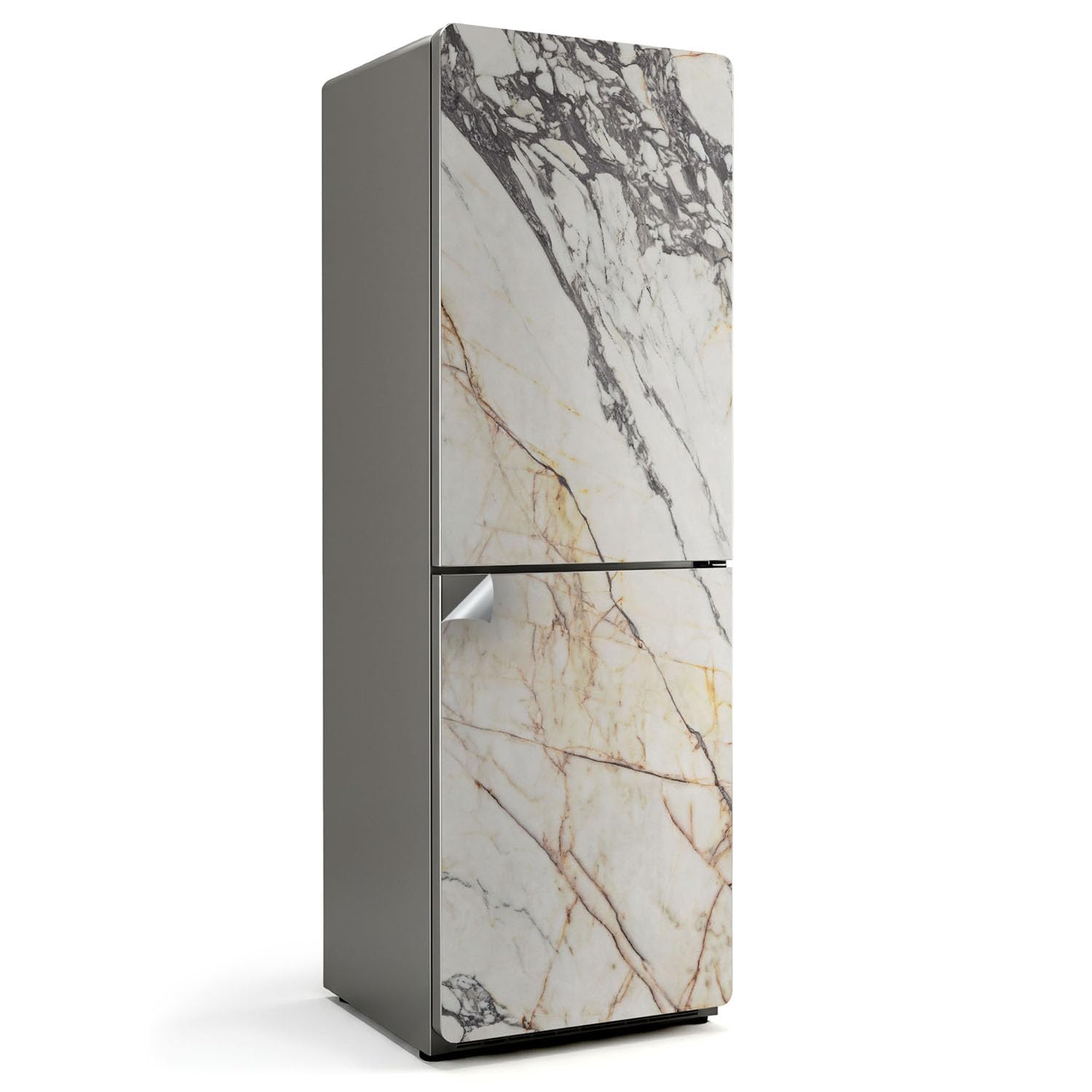 Sticker frigo 60x180 cm marbre autocollant couvrant pour cuisine