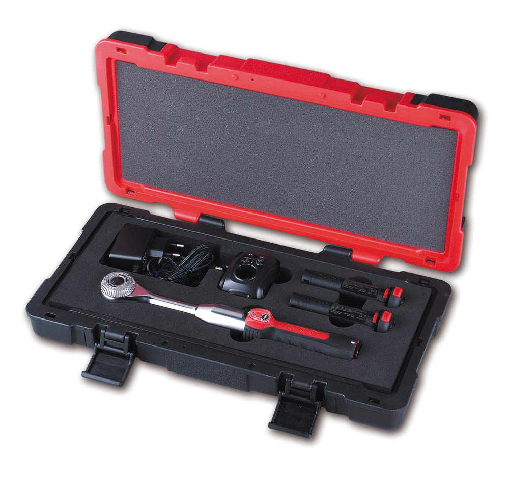 KS Tools 515.3793 - Cliquet 1/2'' sur Batterie à Forme Droite - Pour Douilles et Accessoires 1/2'' - Clé Chrome Vanadium - Set Tournevis - Réversible
