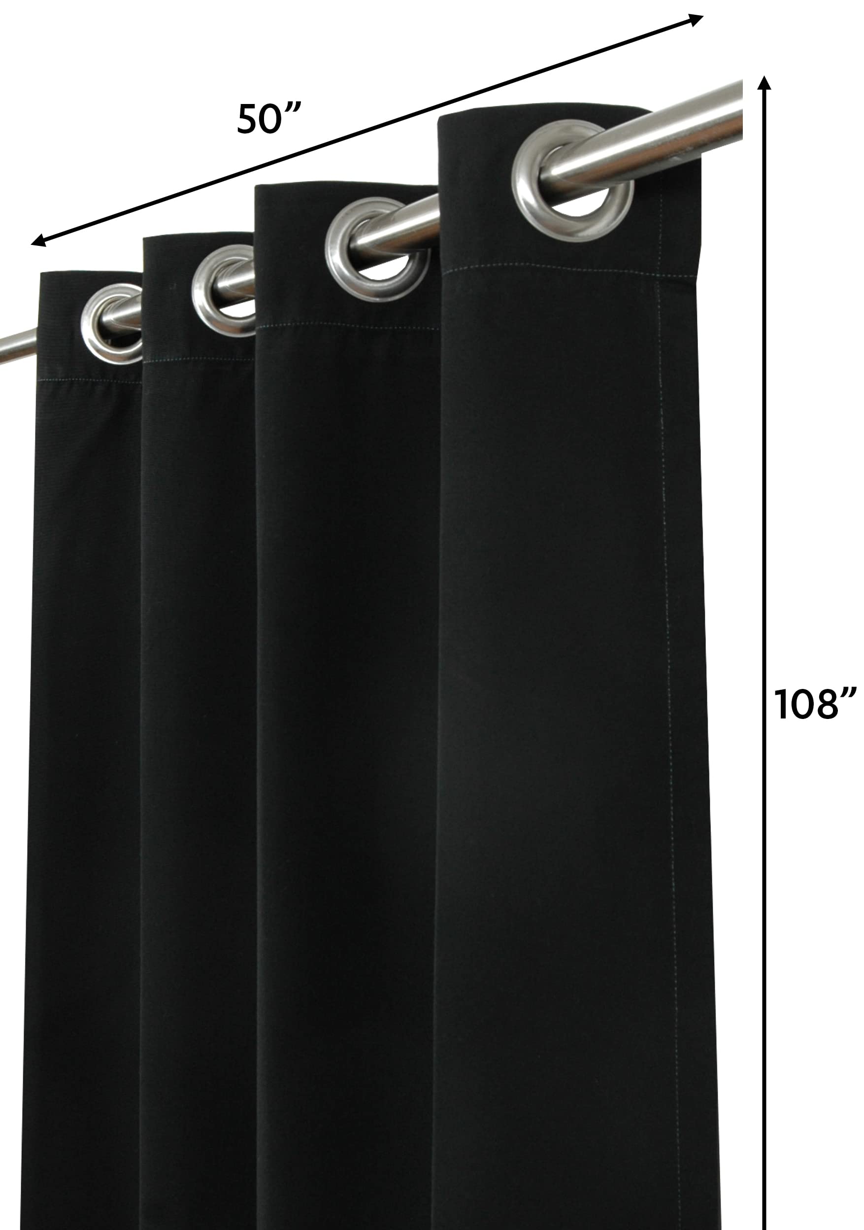 Sweet Summer Living Sunbrella Outdoor Curtains | 108.00