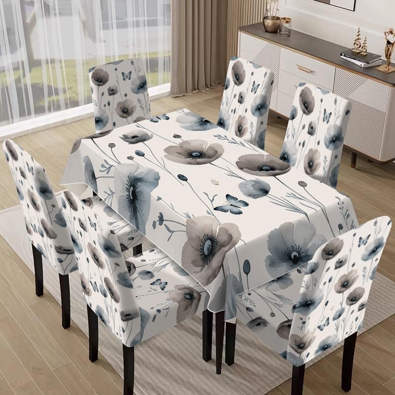 Nappe et housses de chaise pour protéger et relooker la table - 5