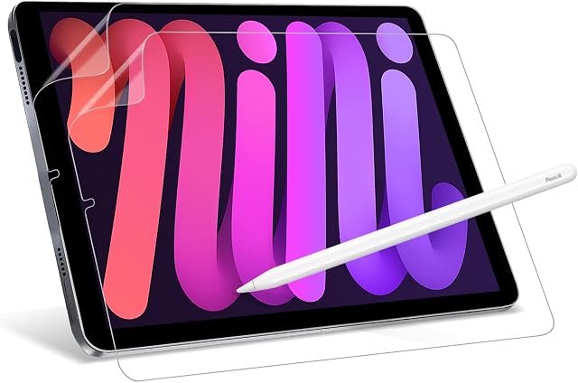 XIRON [2 Pack] Paperfeel Screen Protector for iPad Mini 6 2021(8.3"), Matte PET Film for iPad Mini 6th Gen, Write and Draw Like on Paper, Anti Glare Screen Protector