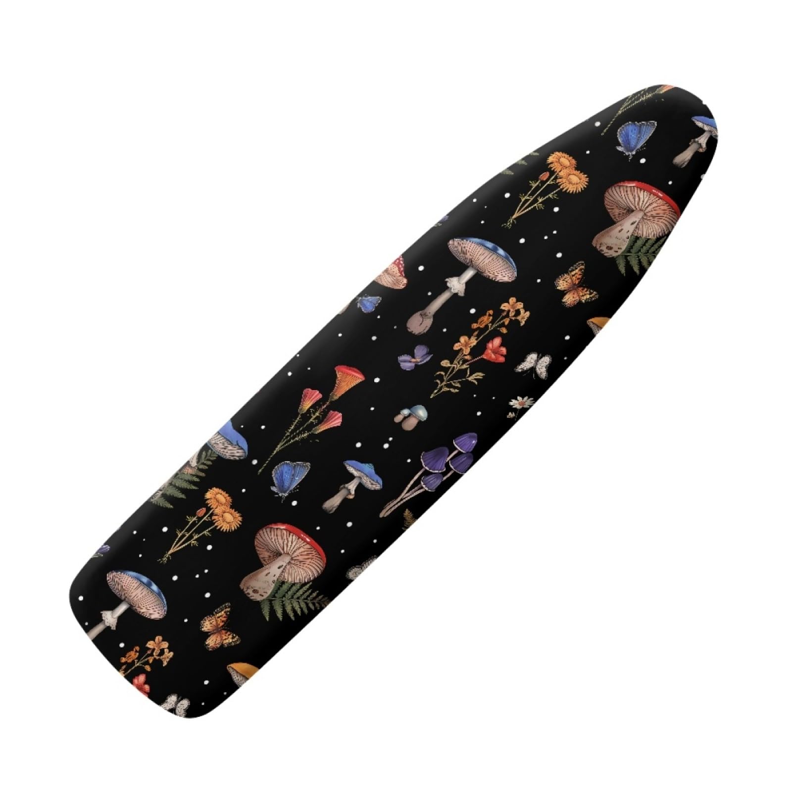 Ironing Board Covers Black Plants Iron Board Covers and Pad Thick Resist Scorching and Staining Thick Easy Fit Iron Cover Adjustable Elastic Rope Ironing Boards Cover 125x45cm