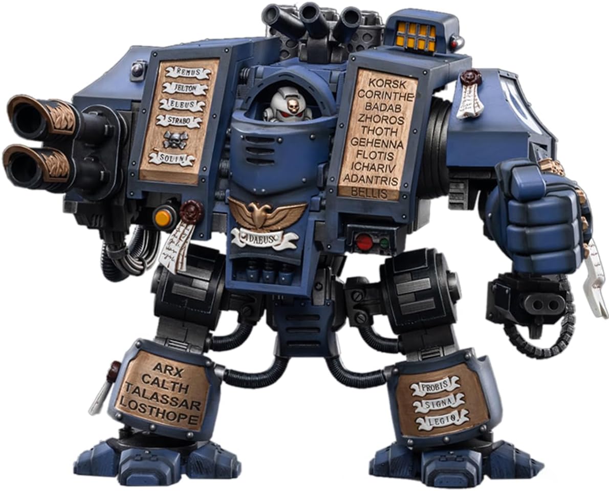 JOYTOY-Warhammer 40K -1:18-Action Figure-Space Marines Ultramarines Venerable Dreadnought Collection Model Birthday Gifts