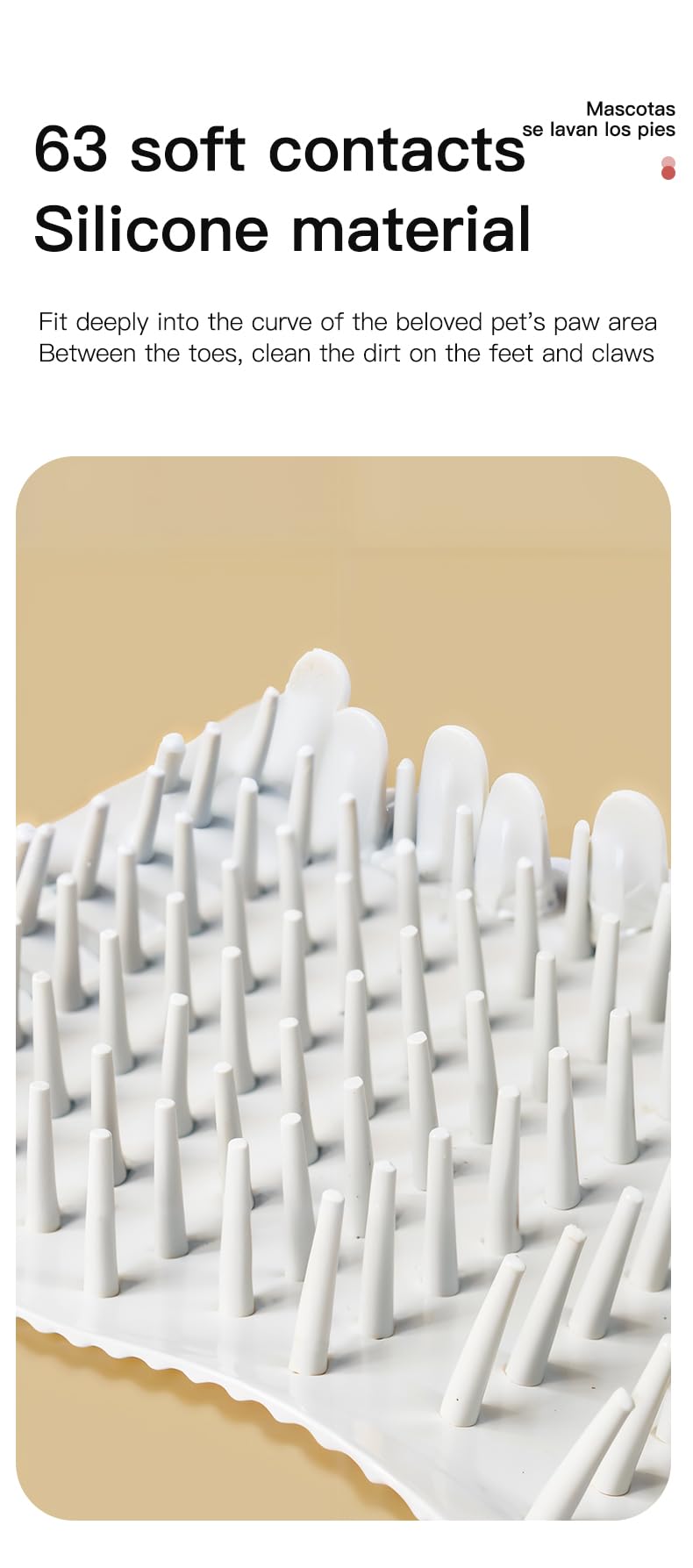 Gobelet de lavage des pieds pour animaux de compagnie - Nettoyeur de pattes de chien - Convient pour le nettoyage des pattes de chiens, chats et lapins - Nettoyeur de pattes d'animaux de compagnie