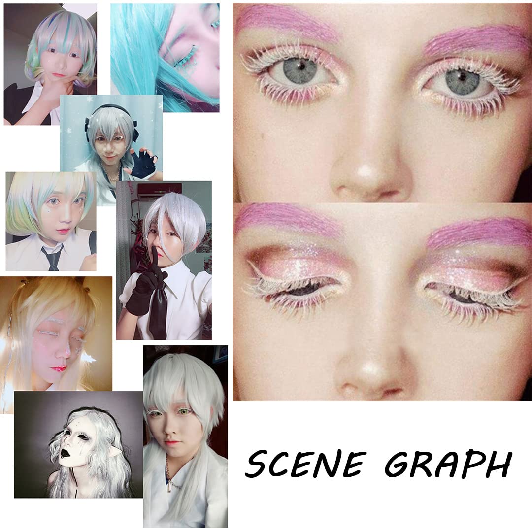 1ペア　白い　つけまつげ　ホワイト Amazon | ホワイト つけまつげ 1ペア 偽まつげ 3D 極薄 白 まつげ