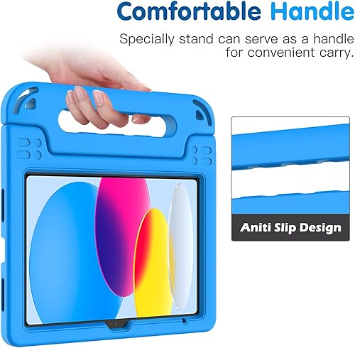 Miniatura 7 de TIRIN Funda infantil para iPad de 109 pulgadas 2022 funda de protección contra caídas completas con protector de pantalla integrado y soporte
