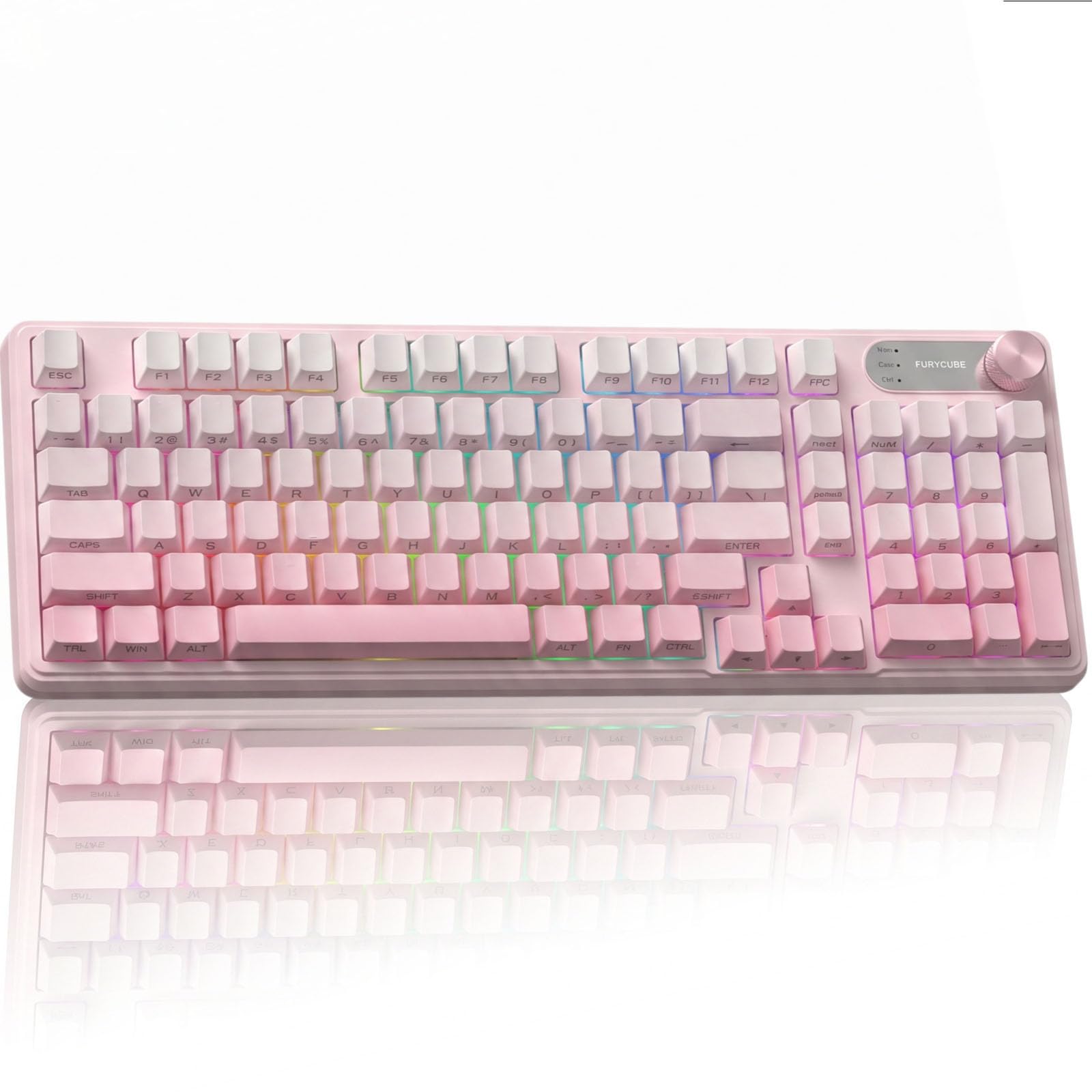 Teclado Gamer de Membrana Rosa