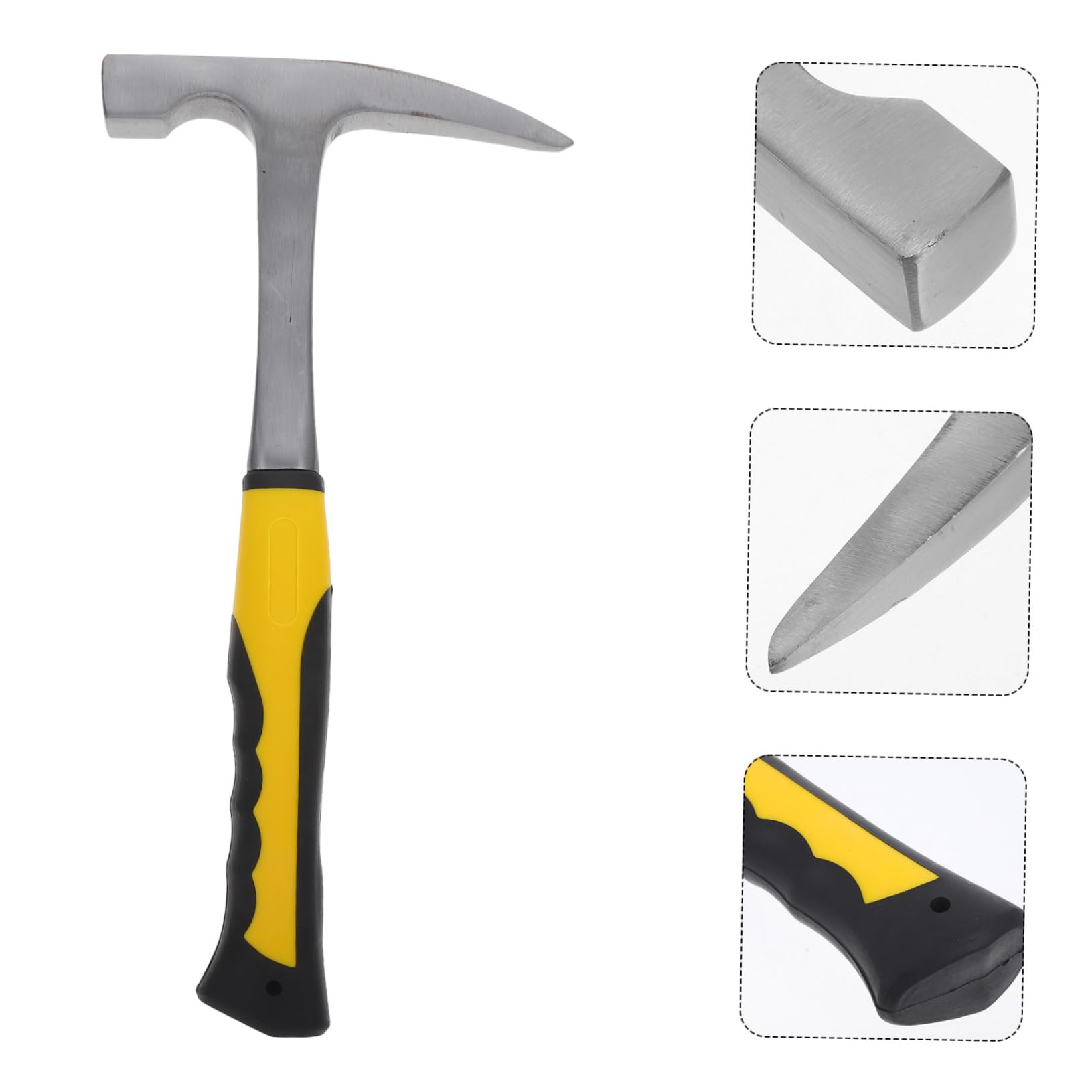 POPETPOP Martillo Geológico Mango Antideslizante Herramienta Multifuncional Para Exploración y Actividades Al Aire Diseño De Cabeza Flecha Para Mayor Precisión y Eficiencia