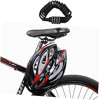 Toddmomy 1pc Heavy Duty Bike Lock Safety Lock Gate Lock Bike Padlock Chain Unbreakable Bike Lock Bike Helmet Lock Luggage Lock Password Security Lock Handle Lock Bicycle Lock Black Lock