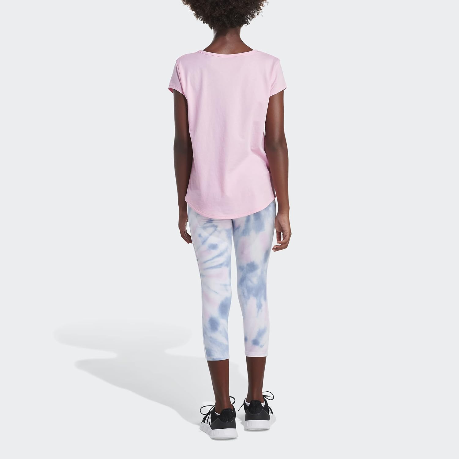 adidas Allover Print Cotton 3-Stripes 7/8 Tights Kids'