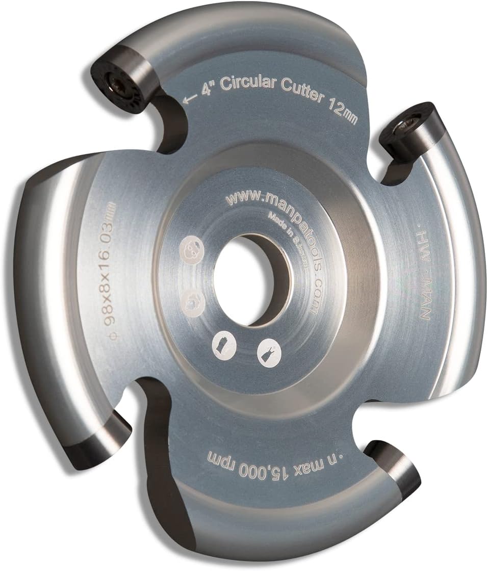 Manpa Circular 4" * 12mm Power carving cutter head for MULTI CUTTER or Grinder