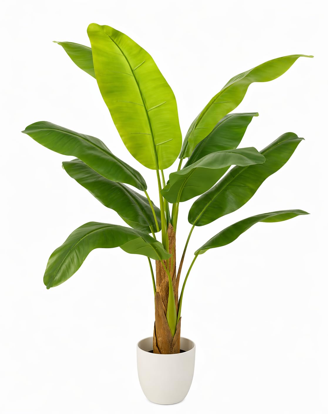edihome, Planta Artificial Grande, Olivo 120 cm – Decorativas, Árbol, Decoración Hogar, para Interior, Oficina, Hoteles, Eventos, Planta Artificial Realista con Detalles Mediterráneos (Olivo, 120) — view 11