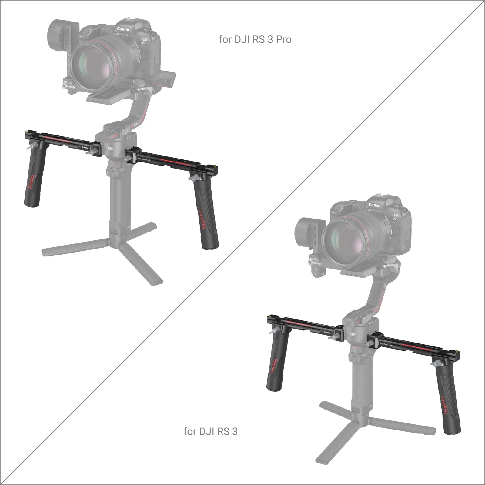 SMALLRIG RS4 RS4 Pro RS3 RS3 Pro RS2 RSC2 Dual Handgrip, Double Handgrip for DJI RS 2/RSC 2/RS 3/RS 3 Pro - 3027