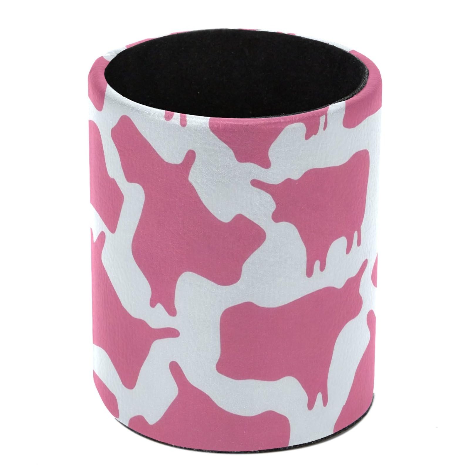 FWJZDSP Cow texture Pencil Cup Pen Organizer Makeup Brush Holder for Office Home Countertop Desk Accessory Storage