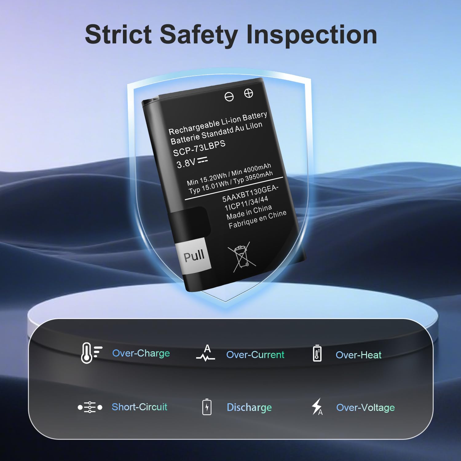 Amazon.com: LCLEBM [4000mAh SCP-73LBPS Battery, New Upgrade High