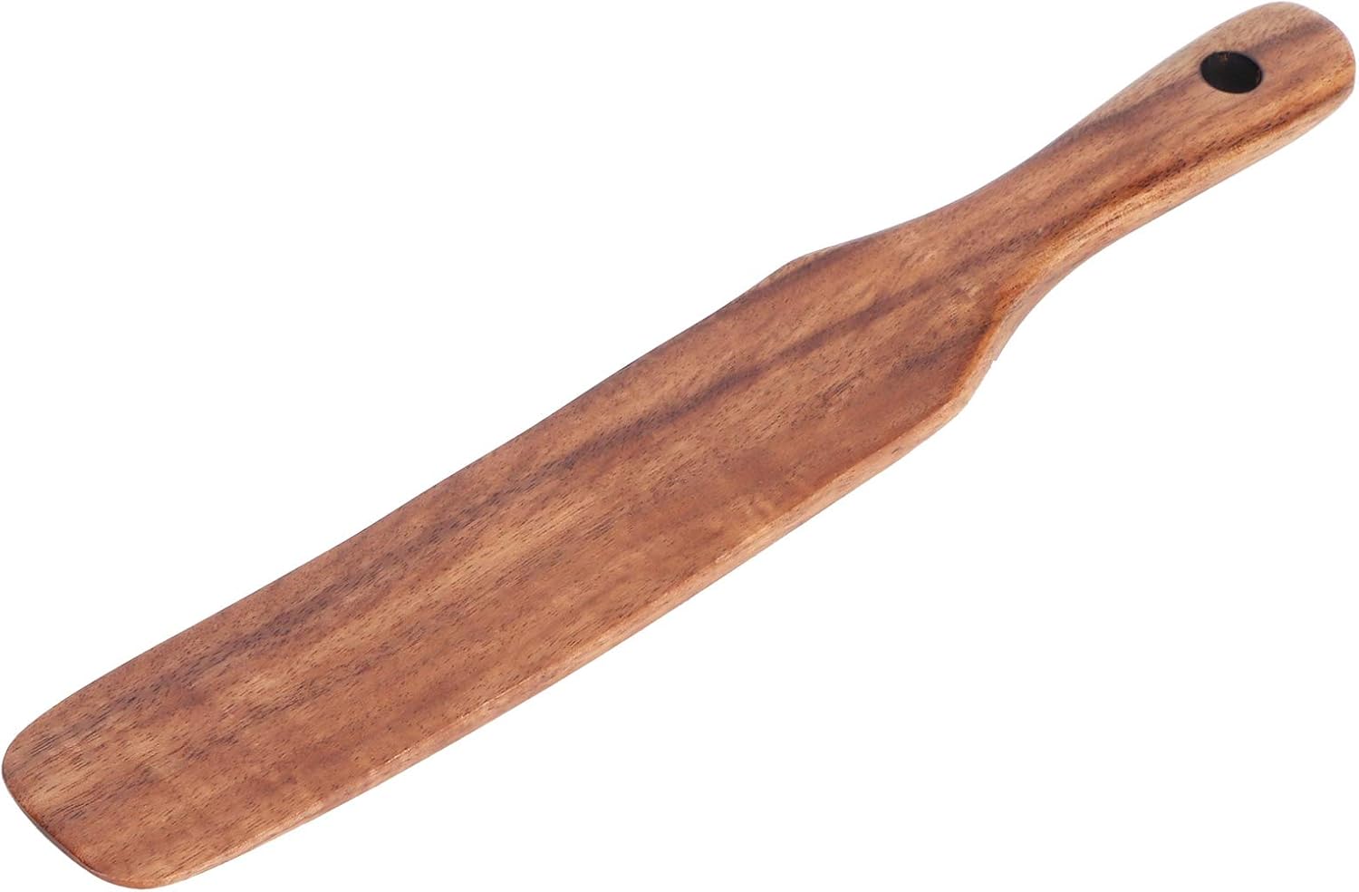 Wooden Spatula,Flat Wooden Turner NonStick Kitchen Spatula,Teak Wooden