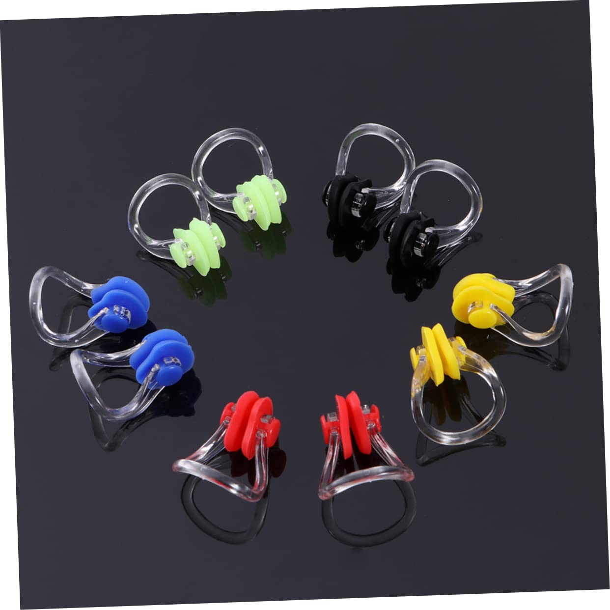 Abaodam 14 Pcs Swimming Nose Clips Soft Silicone Pads Nose Protectors for Pool Diving Comfortable Fit