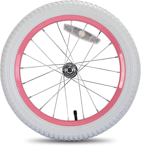 Vista 26 de JOYSTAR 12 14 16 18 20 Inch Kids Bike Front Wheels Replacement Bicycle Wheels with 12-20 Inch Solid Air Rubber Tire & Inner Tube Don't Fit Huffy