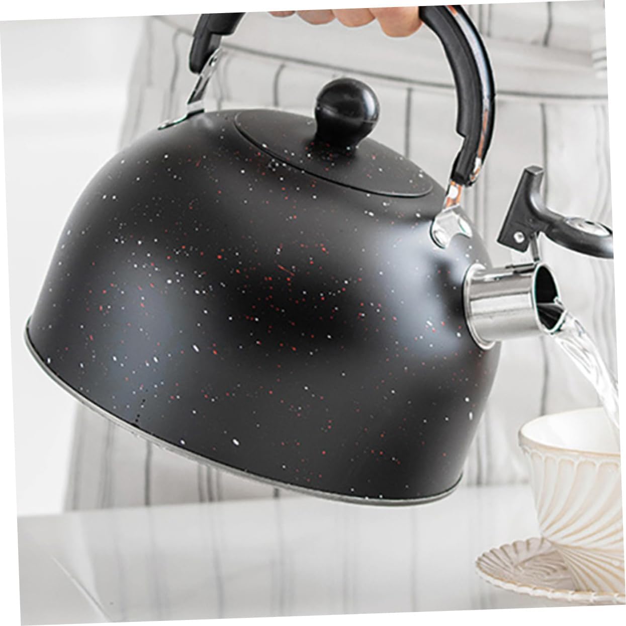Ciieeo Pot Whistle Boiling Kettle for Stove Stainless Steel Tea Kettle Whistling