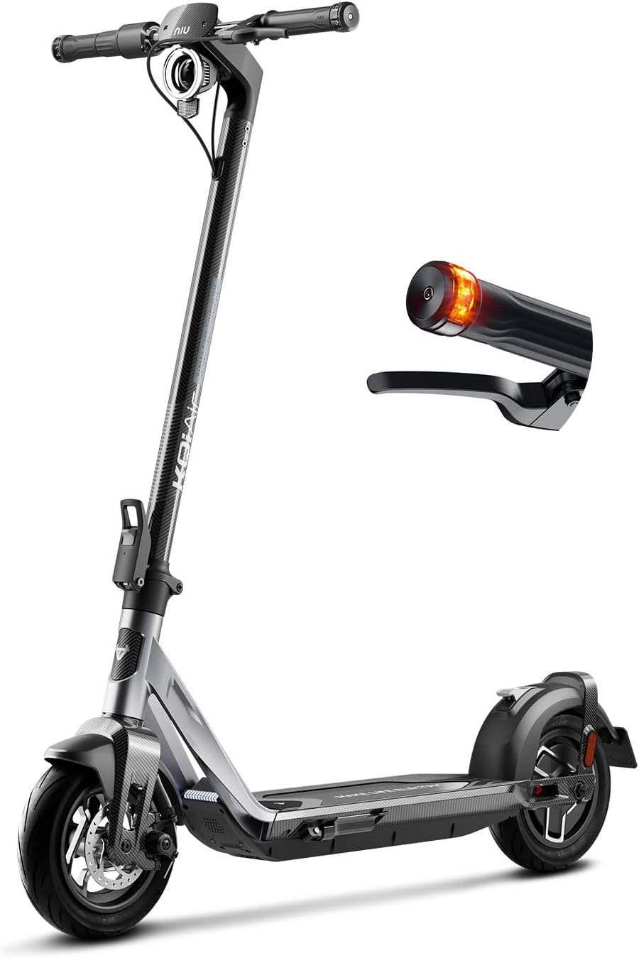 NIU KQi 100P/100F/300P/300X Electric Scooter Adult - E Scooter with Suspension, 600-1000W Peak Power, 29-60 KM Max Range, Top Speed 28-38 KM/H, Commuting E-Scooter