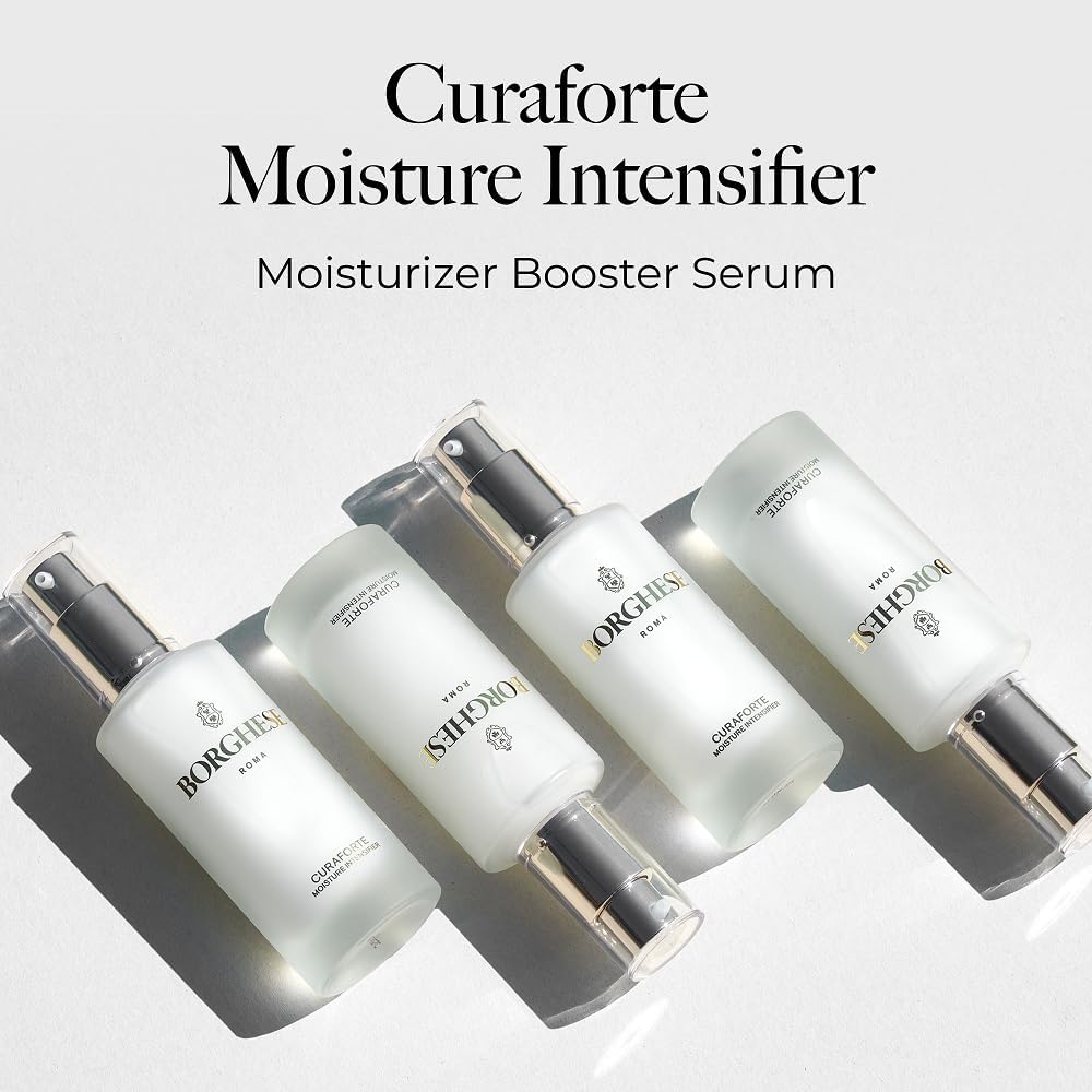 Borghese Curaforte Moisture Intensifier - Moisturizer Booster Serum for Uneven Tone & Fine Lines with Hyaluronic Acid & Collagen, For All Skin Types