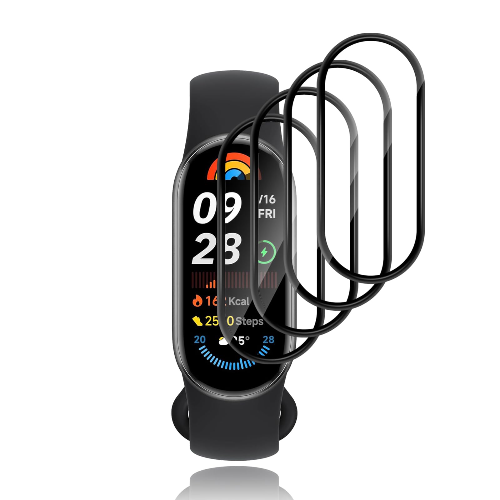 5 Pellicole Protettive Per Xiaomi Mi Smart Band 10 (2025) - TPU Trasparente Anti Graffio, Alta Definizione, Senza Bolle