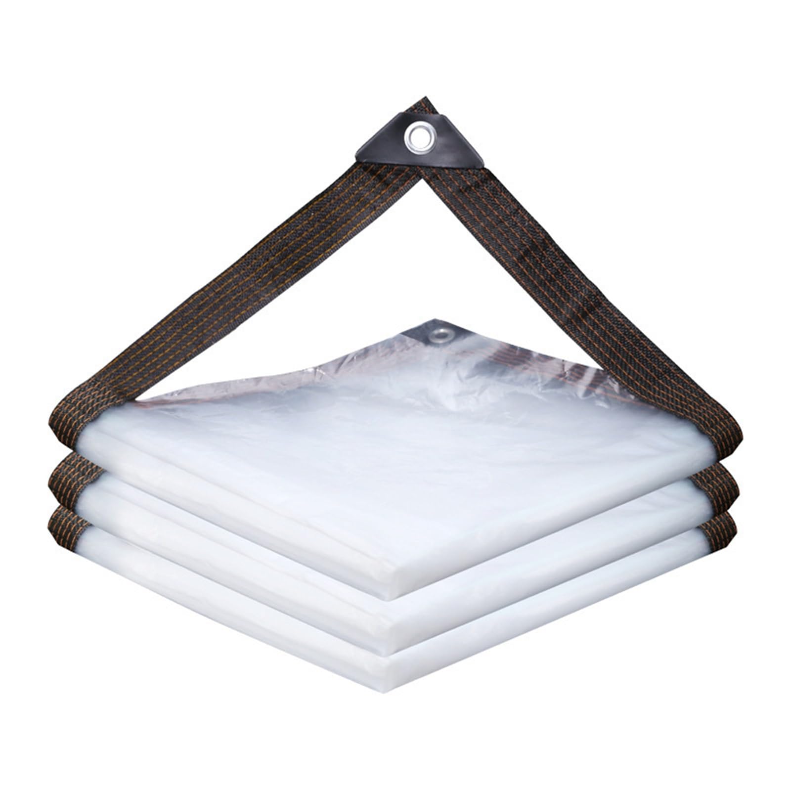 Clear Tarp Transparent Waterproof Tarpaulin Garden Rainproof Clear Polyethylene Plant Cover With Grommet(3x4m)