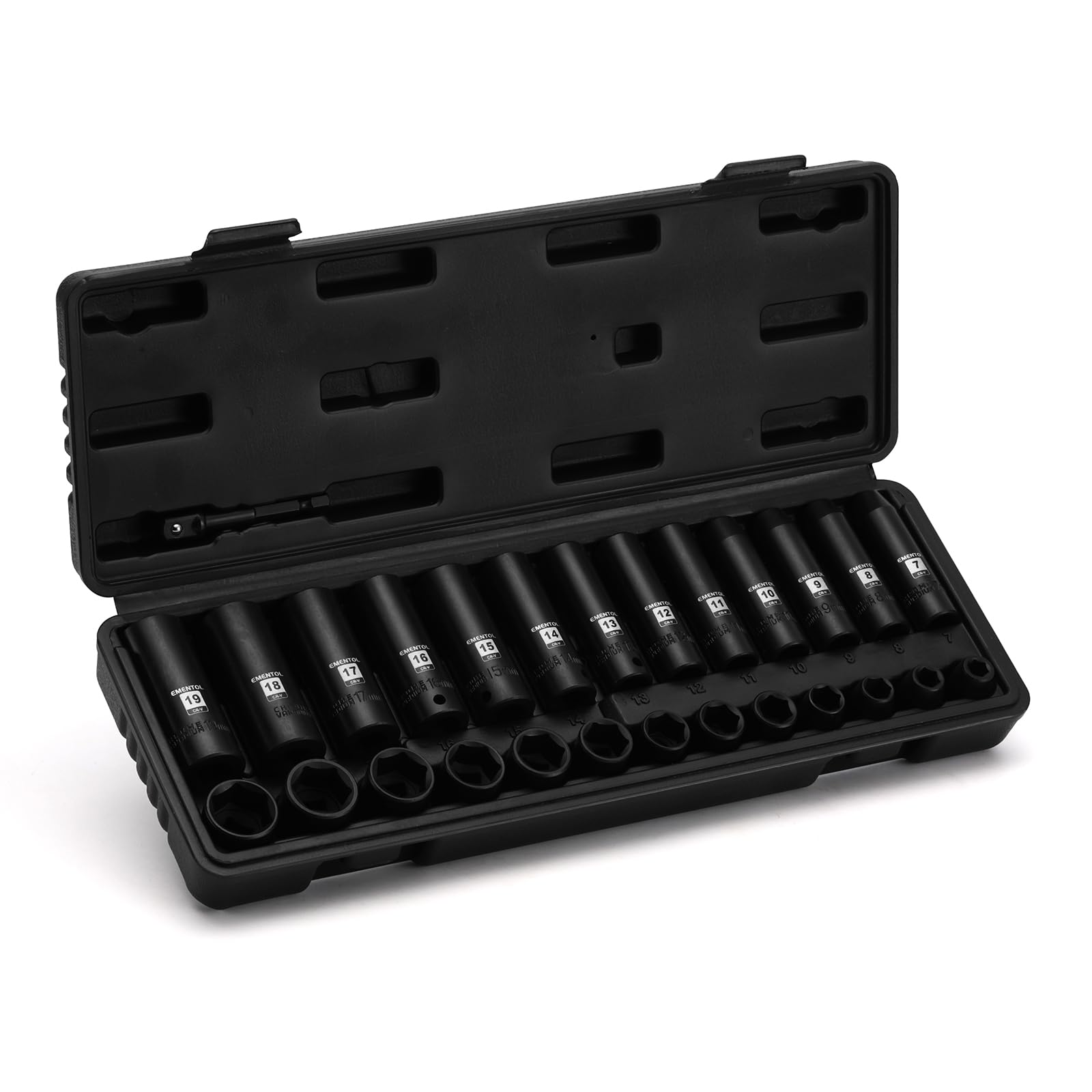 EMENTOL 27 Piece 3/8 inch Drive Impact Socket Set