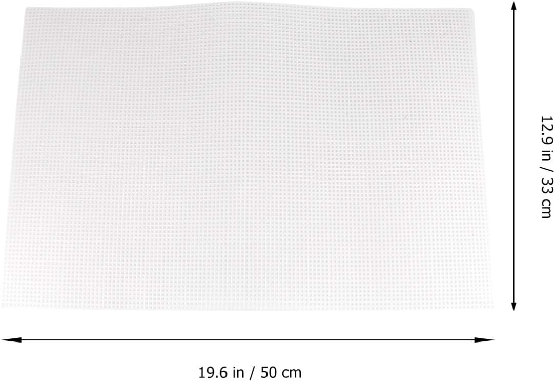 3pcs Quality Pe Plastic Mesh Canvas Sheets for Cross Stitch Knitting Projects