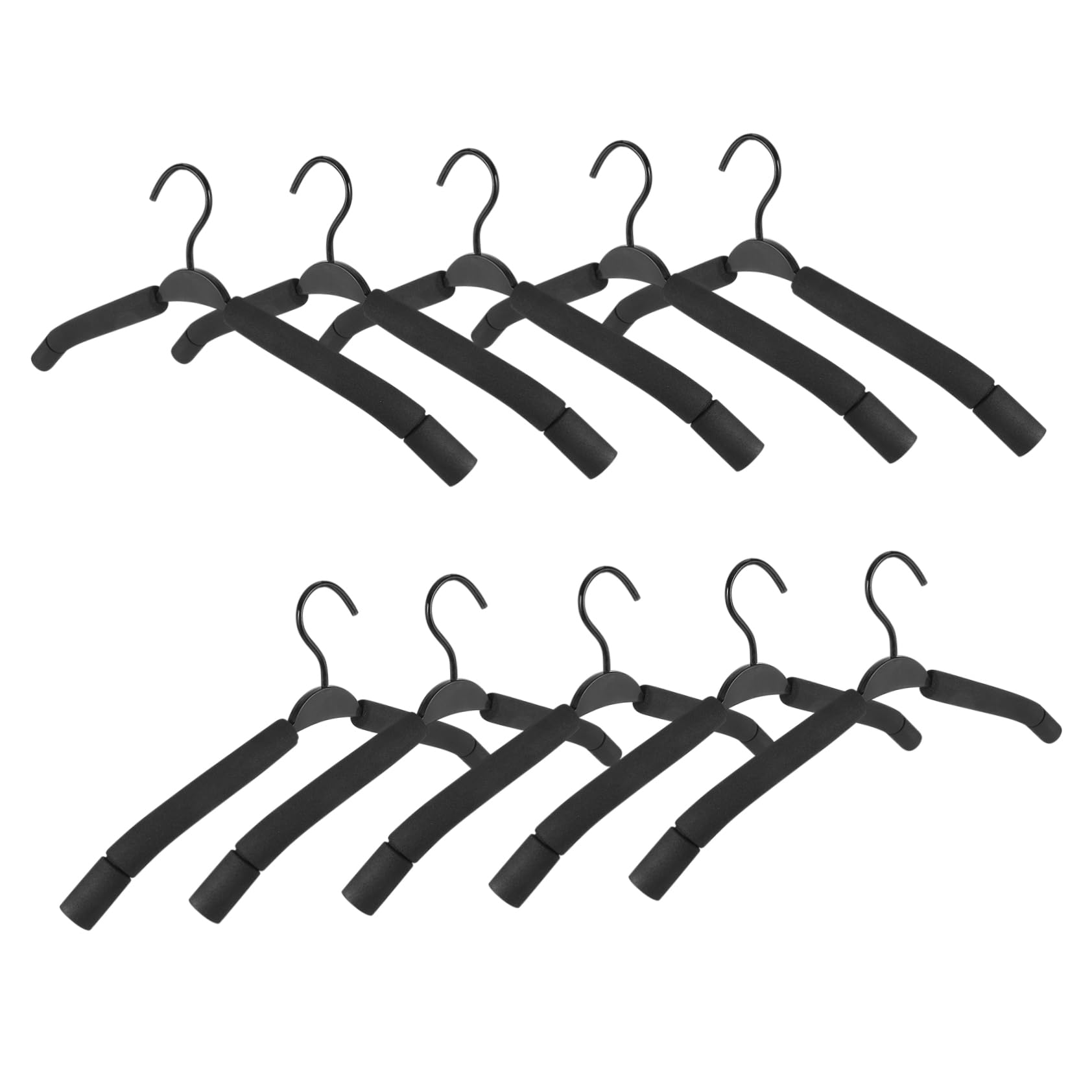 Unomor Sponge Hangers for Pants Skirt Storage Hangers Multiple Clips for Home Tidy and Organized