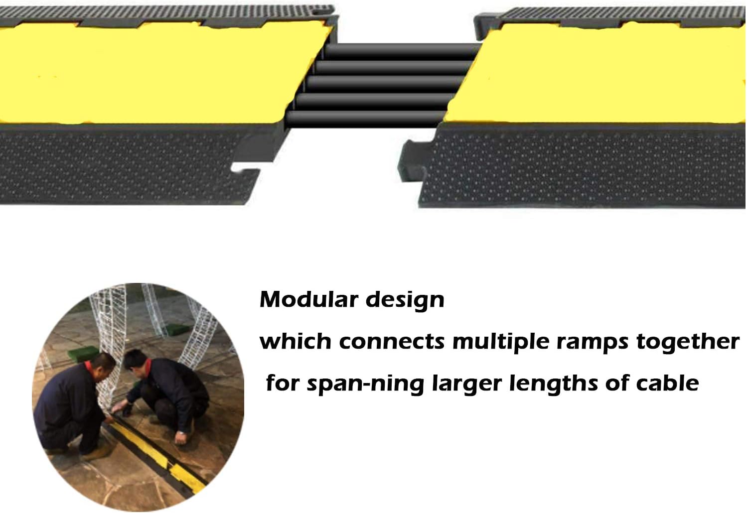 Buy 1 get 1 MYOYAY 5 Channel Rubber Cable Protectors Electrical Wire Cover Ramp with 1.38 Channels Heavy Duty Driveway Traffic Speed Bump Hose Cord Track Protector 66138LBS 36x20x2inch Holiday Deals 🛒 MYOYAY 5 Channel Rubber Cable Protectors Electrical Wire Cover Ramp with 1.38 Channels Heavy Duty Driveway Traffic Speed Bump Hose Cord Track Protector 66138LBS 36x20x2inch