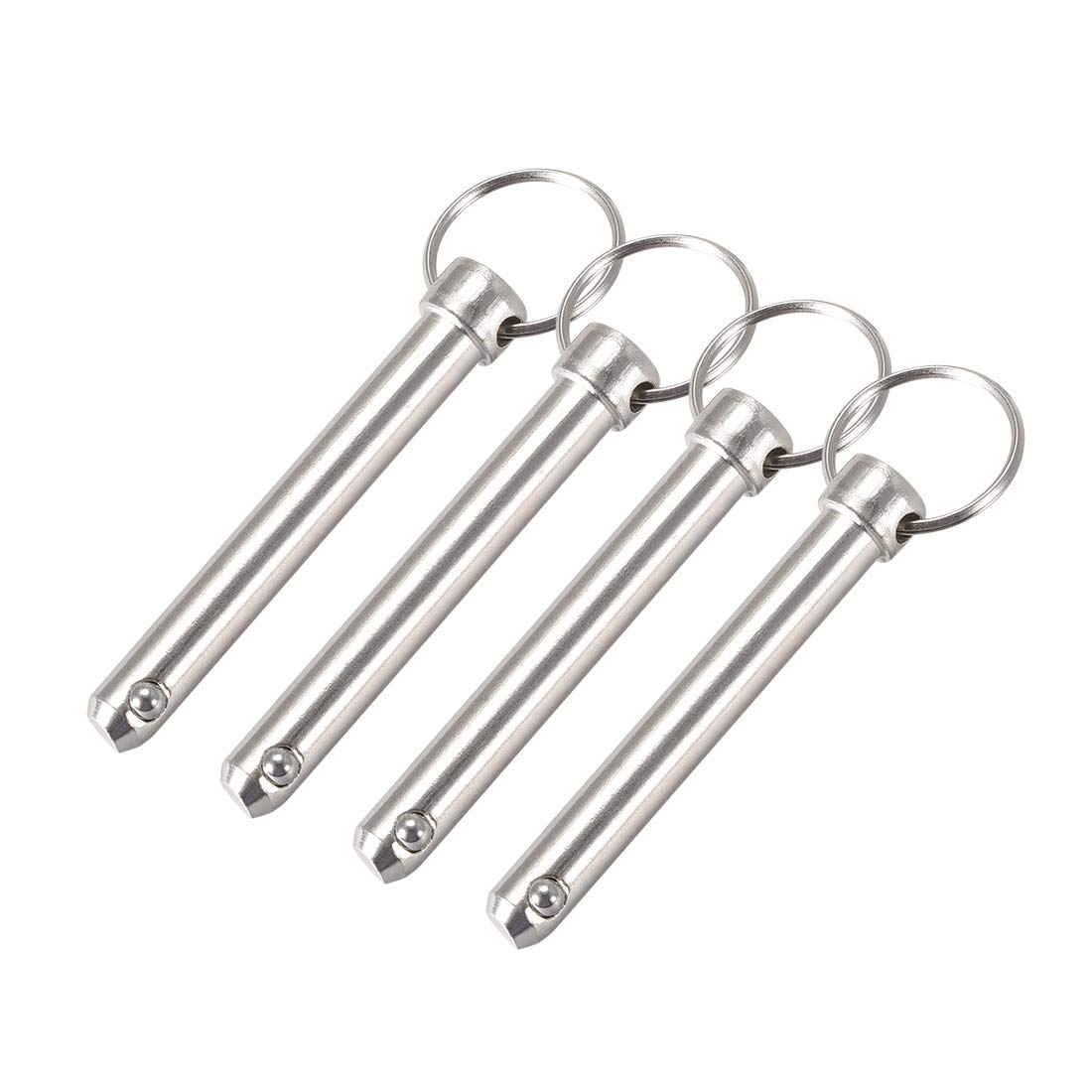 sourcing map Liberación Rápida Pasador 10mmx70mm Hardware Marino para Barco Bimini Cubierta Superior Bisagra 4pcs