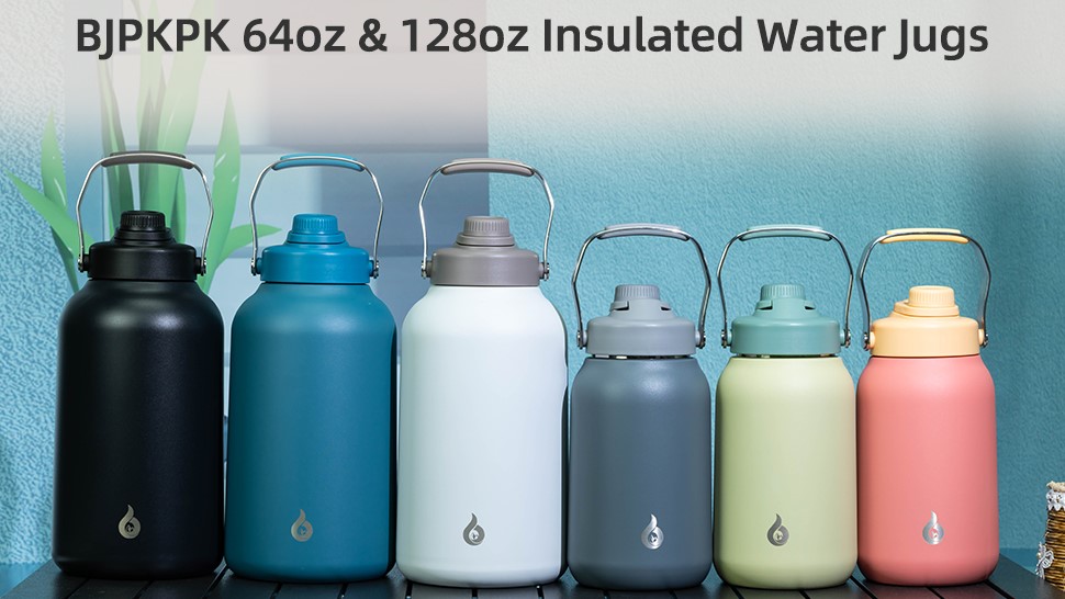 Amazon.com: BJPKPK 1 Gallon Water Bottle Insulated, Dishwasher
