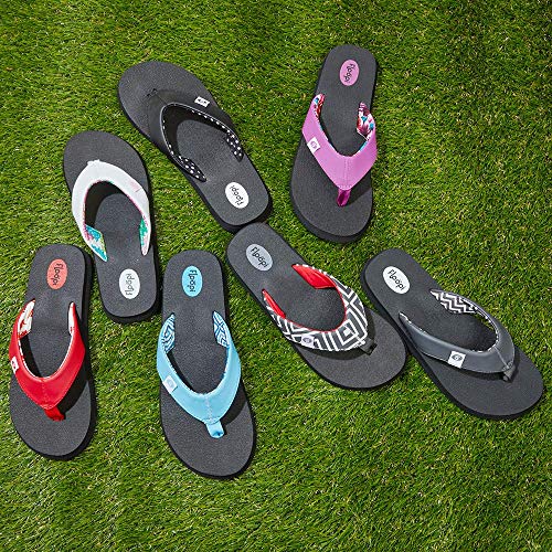 Image of Floopi Flip Flops for Women Flat Yoga Mat Thong Womens Sandals Ladies Beach Sandals with Indoor & Outdoor Anti Skid Soles