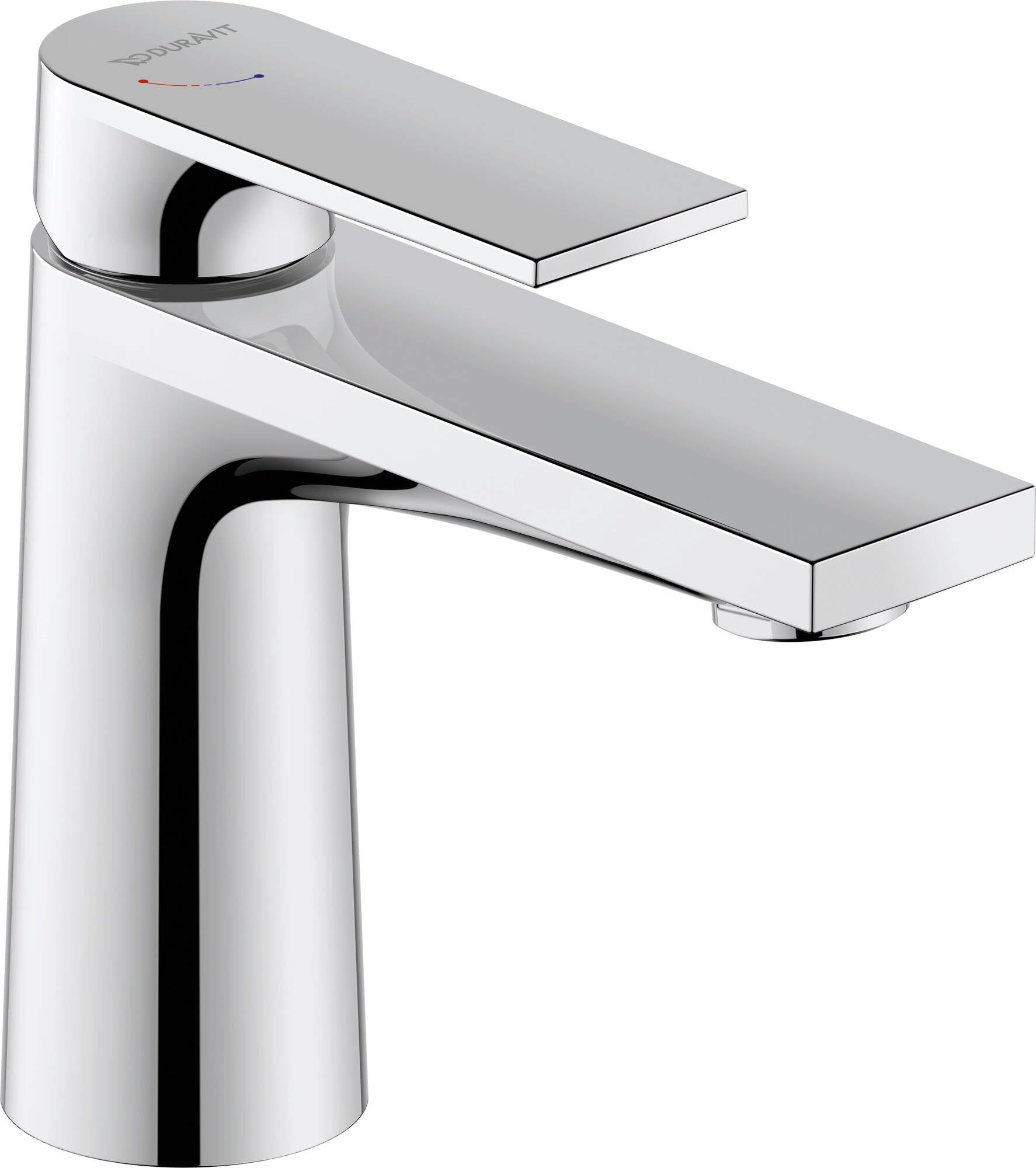Duravit Tulum S washbasin Mixer, FreshStart, Without pop-up Waste, Projection 110mm, TU1011002; Color: Chrome