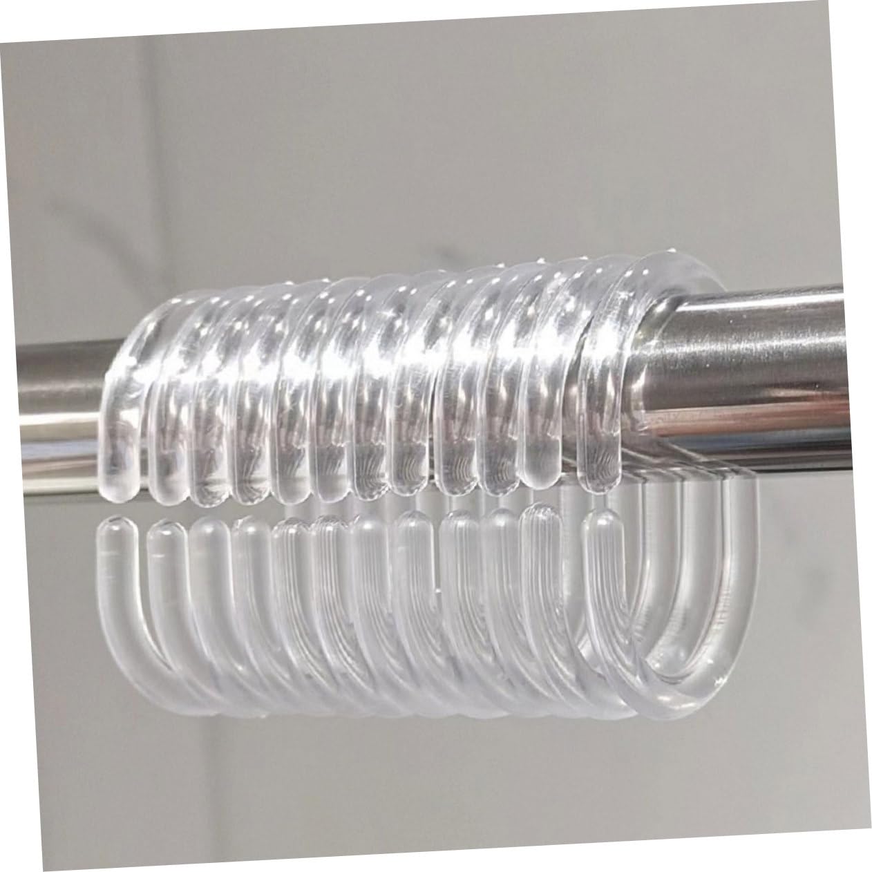 MAGICLULU 5 Set Anello per Appendere della Doccia Anello della Fibbia della Appendiabiti per Asta Doccia Forniture per Tende da Bagno Anelli Doccia in Plastica 48 Pezzi * 5