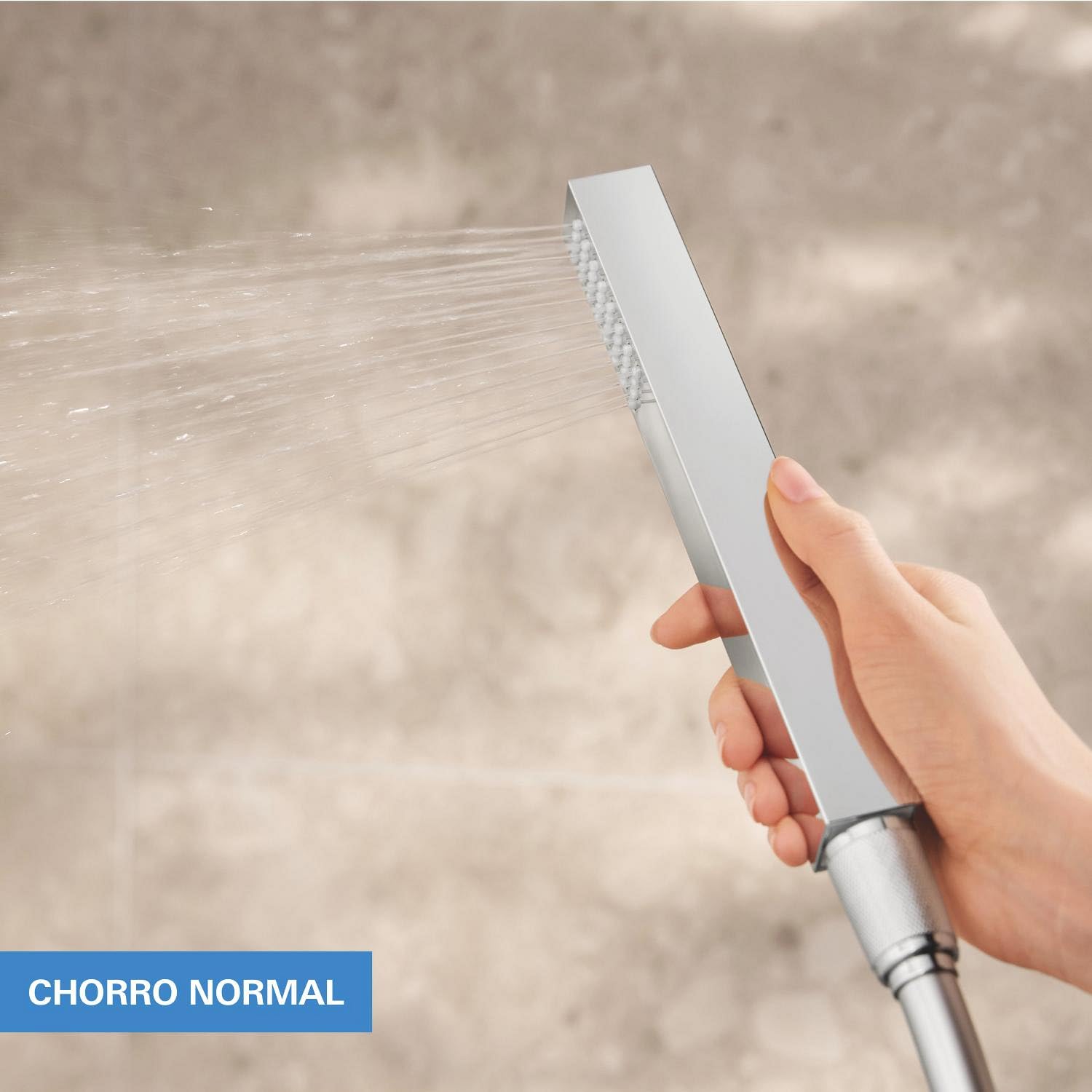 GROHE Kit de ducha empotrado Precision SmartControl 310 mm, 2 tipos de chorro, caja de instalación universal, manguera de ducha de 1500 mm, termostato empotrado, cromo, 34875000