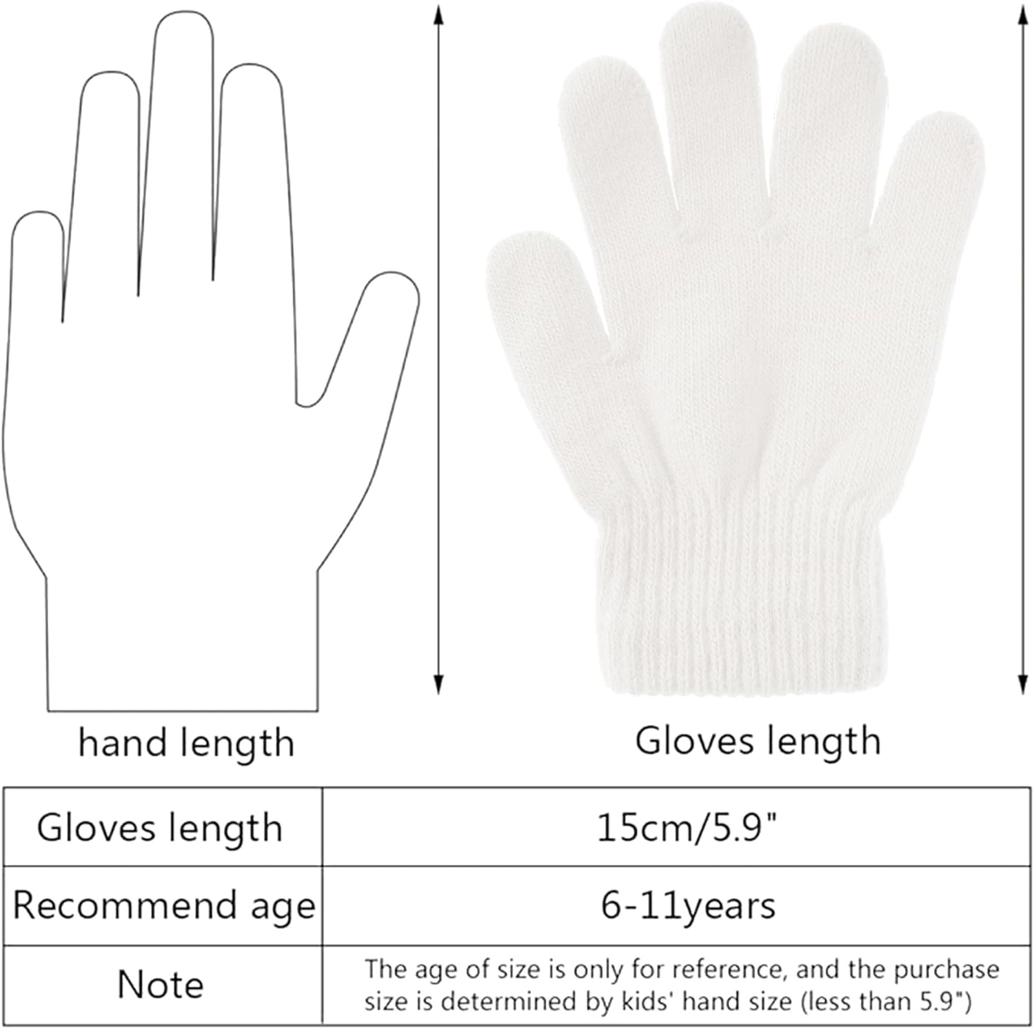 jiebor 12 Pairs Kids Warm Winter Knit Gloves for Boys Girls Children Kids - Image 2