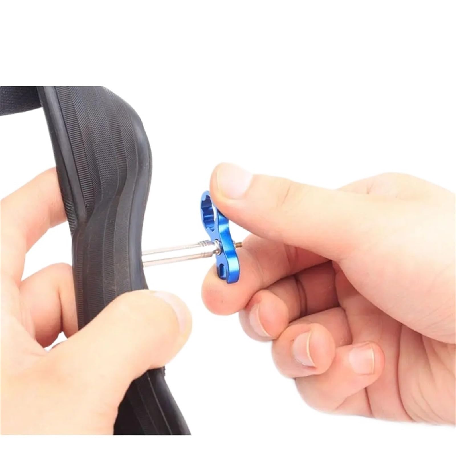 Fahrrad-Ventil-Umrüstmutter-Adapter for Tubeless-Presta-Ventile und Schrader-Ventile, MTB-Fahrrad-Ventilfelgen-Umrüstmutter mit Installationsschlüssel