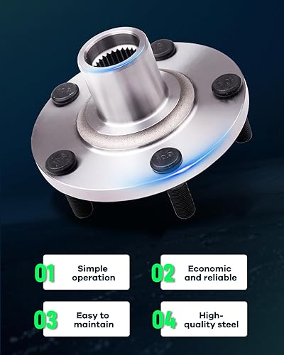 Miniatura 6 de SCITOO El conjunto de cojinete y cubo de rueda reemplaza 518516 ajuste delantero para Infiniti I30 2000-2001, para Nissan Altima 2002-2006, para