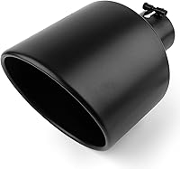 Vista 13 de RP Remarkable Power, punta de escape de 3.5" de entrada - 5" de salida, 12" de largo, de acero inoxidable con borde laminado EXT21