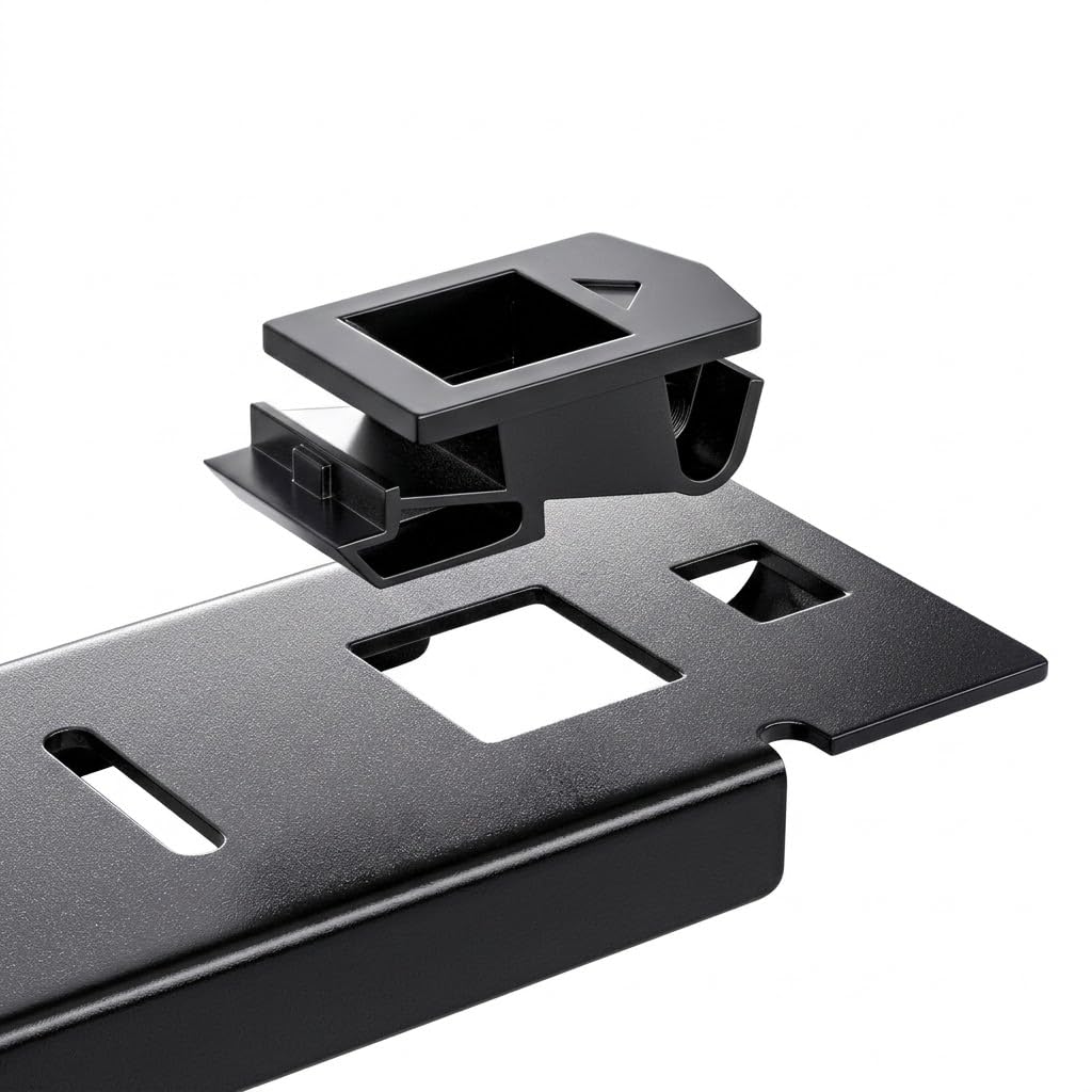 Infitronic INSIRBL111STL - Pannello di sfiato per rack da 19 pollici, pannello cieco a U per rack con copertura cieca 1U in acciaio (montaggio senza attrezzi)