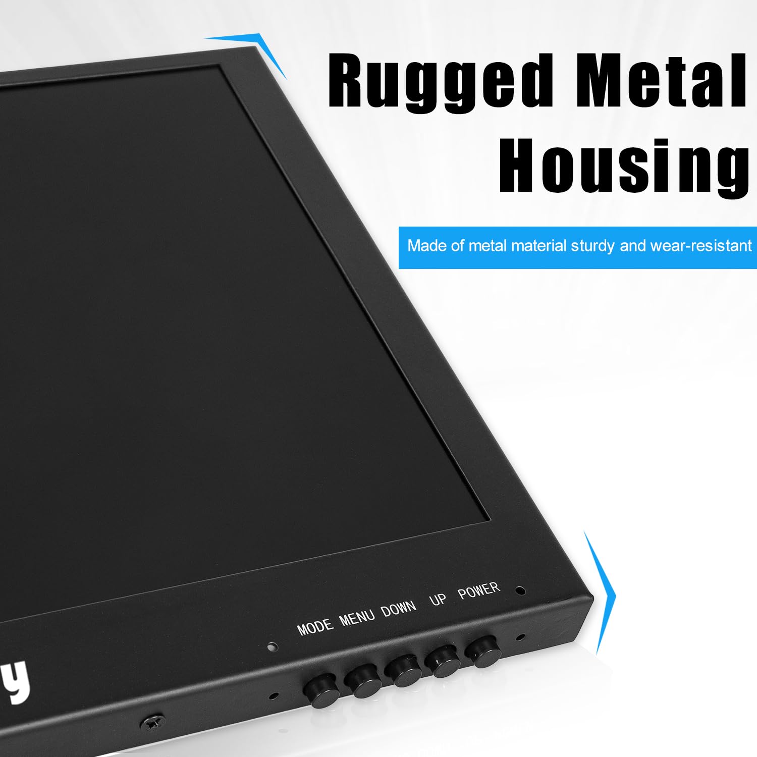 12-calowy mini monitor HDMI 1920x1080 16:9 IPS metalowa obudowa Wyświetlacz LCD Obsługa HDMI/VGA/AV/BNC Wejście z pilotem Wbudowane głośniki do kamery