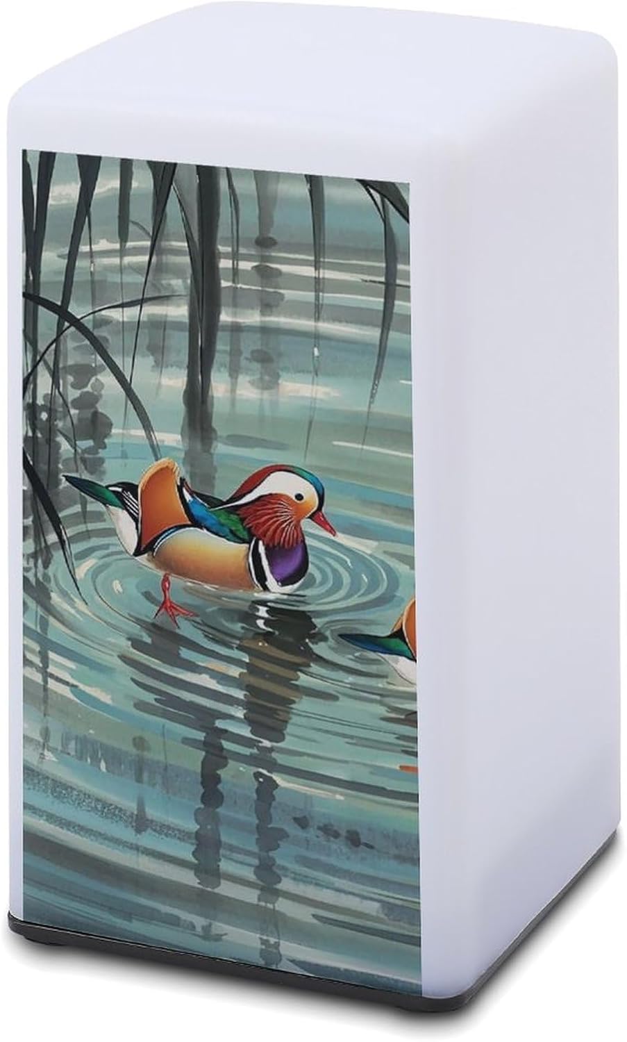 Desk Lamp for Office Home Dimmable Small Desk Lamp Chinese Style Mandarin Ducks Battery Operated Lamp for Reading Study Work